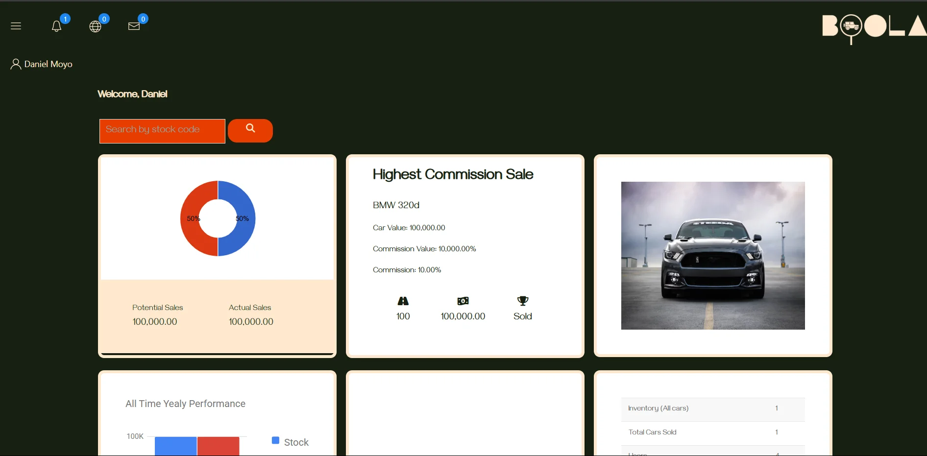 Boola Vehicle Search Results - Advanced Filtering