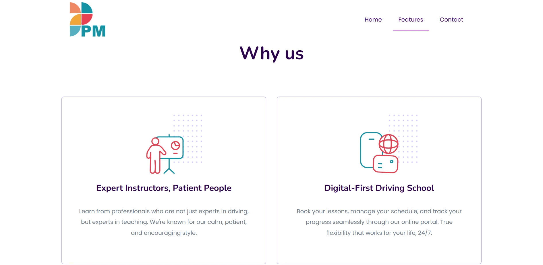 PM Driving Academy Quiz Interface - 400+ Question Assessment System